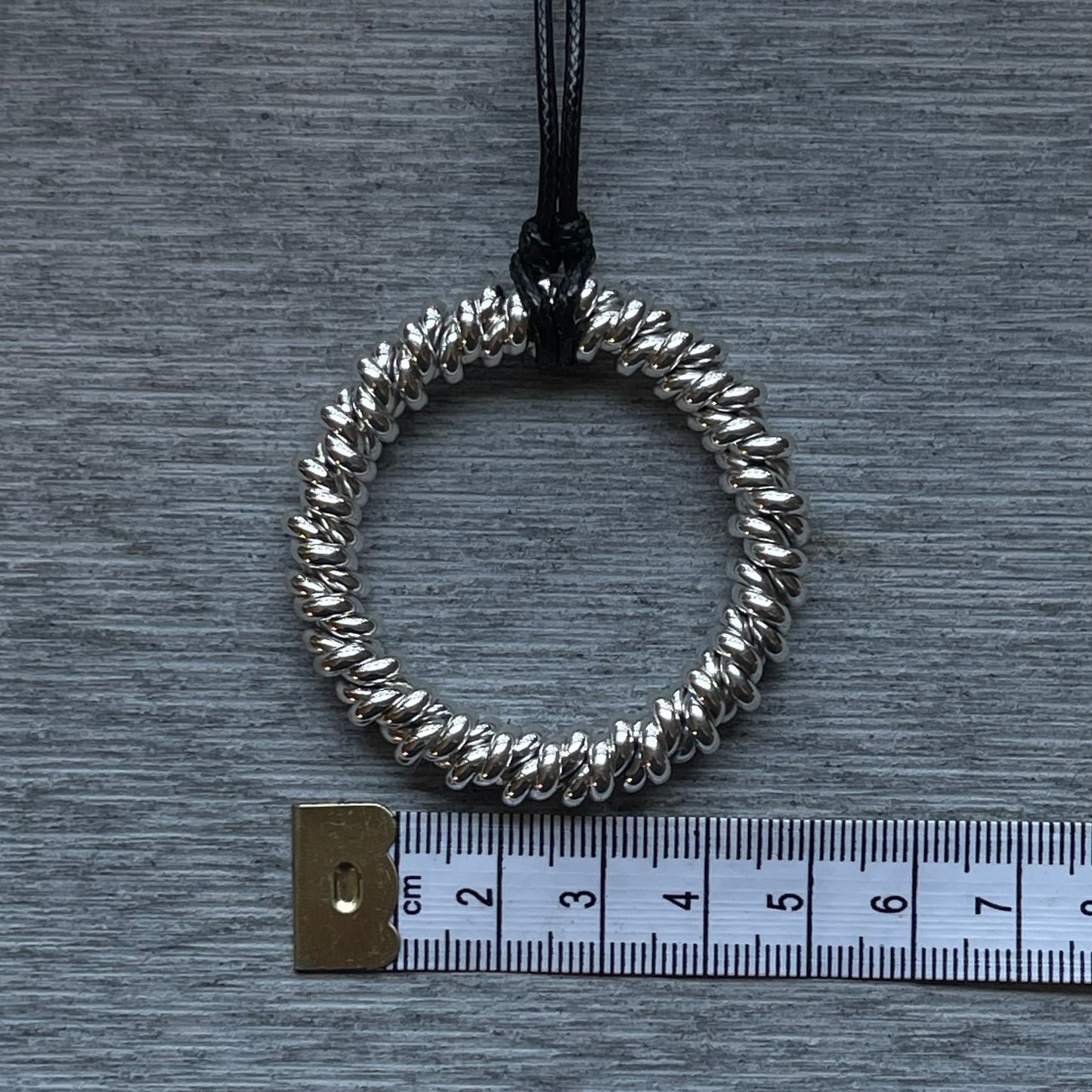 Silver "Sound Healing Cubit" 333 Cubit MHz @ 1/8 Double twist